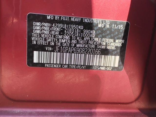 Subaru Impreza 2.0i Limited PZEV 5-Door 2016