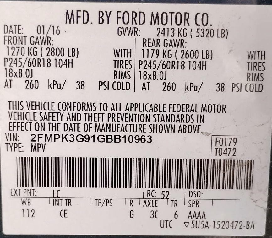 Ford Edge SE FWD 2016