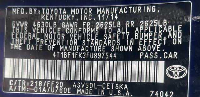 Toyota Camry LE 2015
