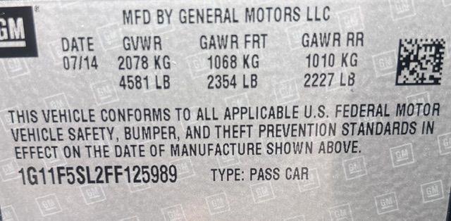 Chevrolet Malibu 1LTZ 2015
