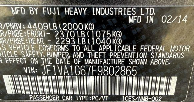 Subaru WRX Limited 4-Door 2015