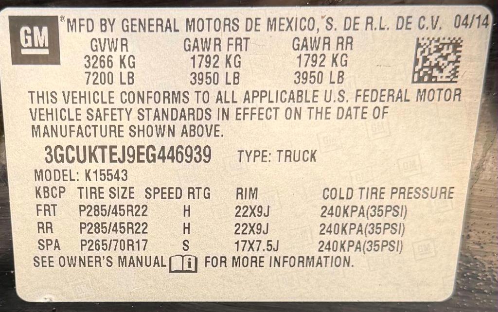 Chevrolet Silverado 1500 High Country Crew Cab 4WD 2014