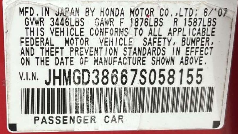 Honda Fit Sport 5-Speed AT 2007