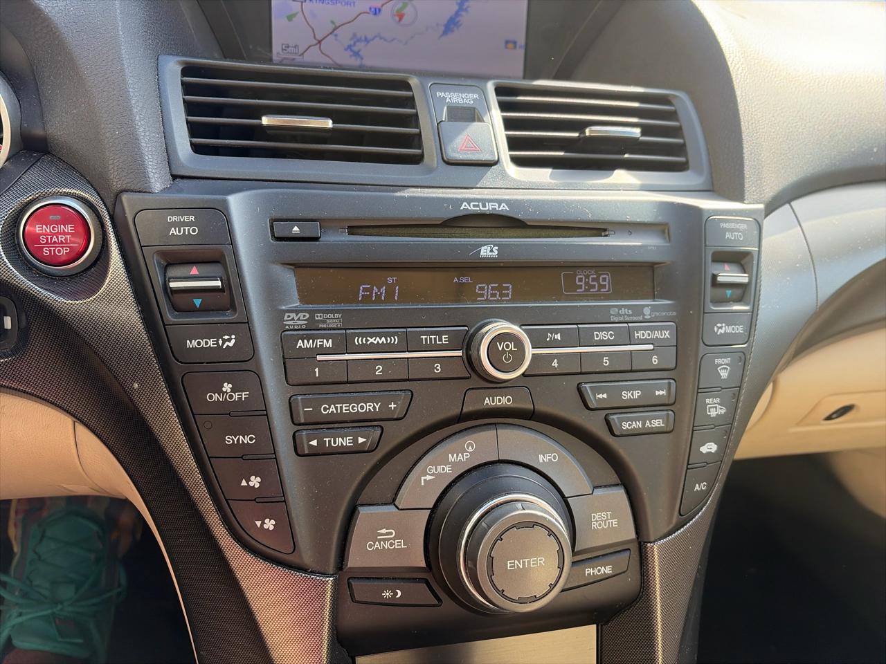 Acura TL 6-Speed AT with Tech Package and 18-In. WP 2012