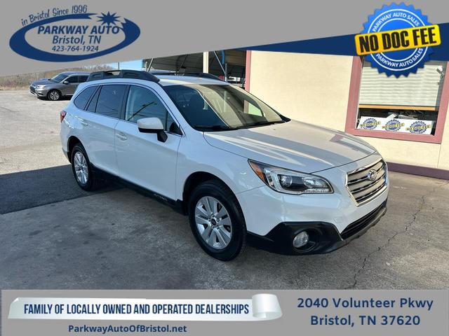 White 2016 Subaru Outback 2.5i Premium Wagon All-Wheel Drive Continuously Variable Transmission