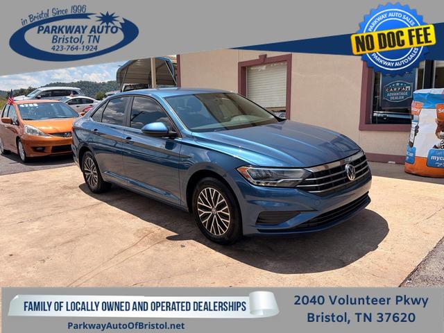 Blue 2021 Volkswagen Jetta Sedan Front-Wheel Drive Automatic