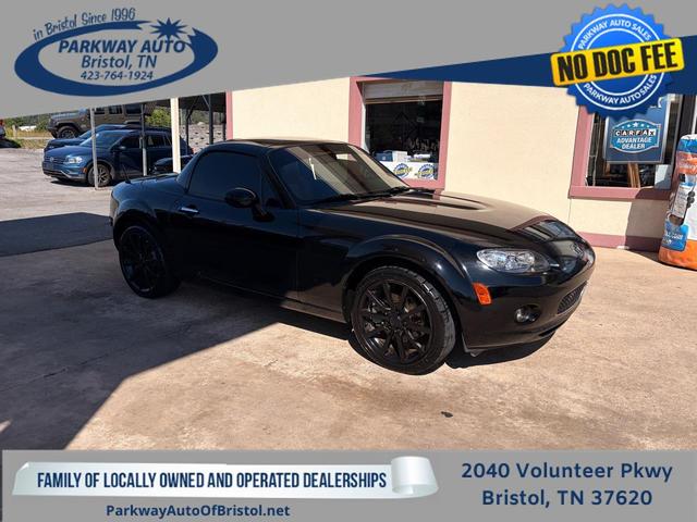 Black 2008 Mazda MX-5 Miata Convertible Rear-Wheel Drive Automatic