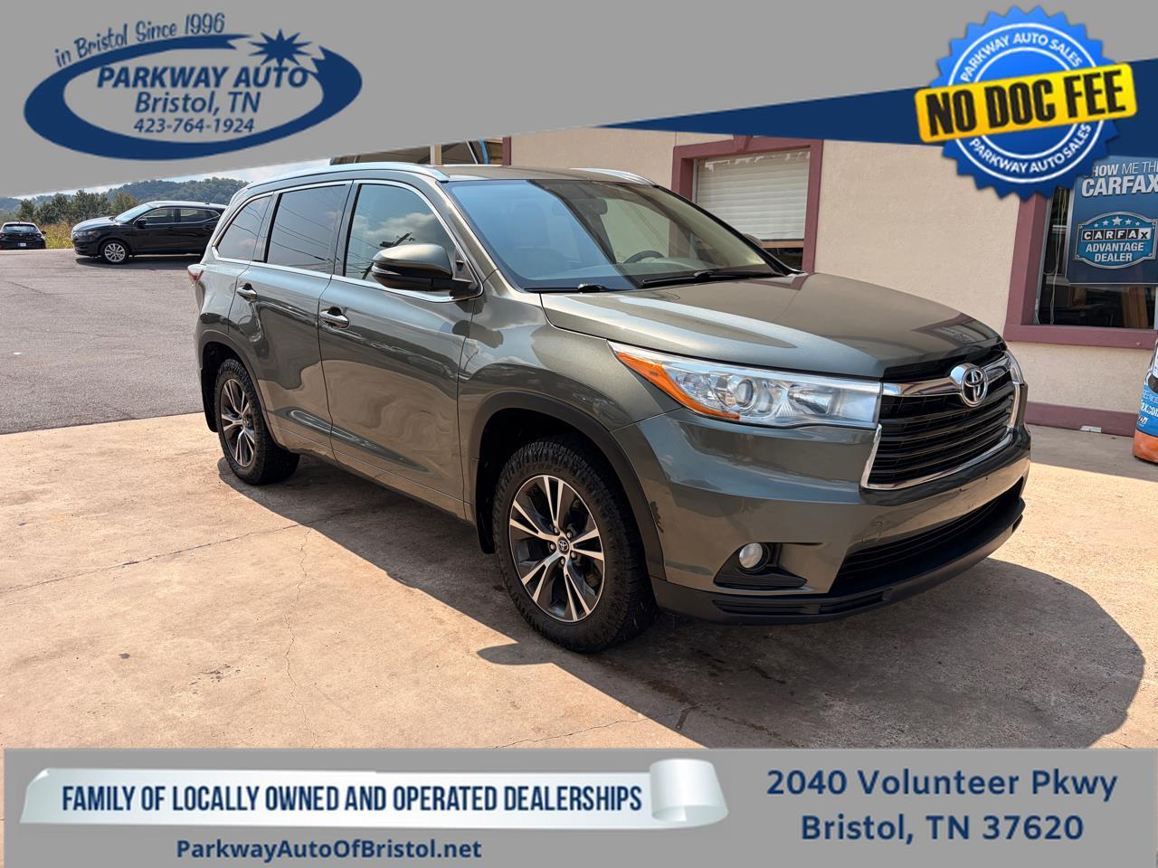 Toyota Highlander XLE AWD V6 2016