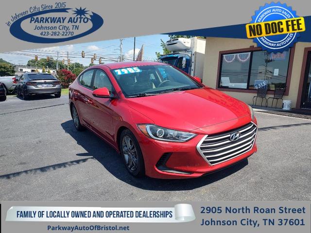 Red 2018 Hyundai Elantra Sedan Front-Wheel Drive Automatic