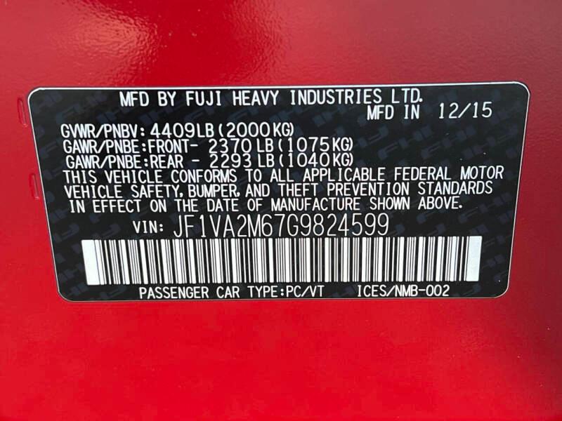 Subaru WRX STI 4-Door 2016