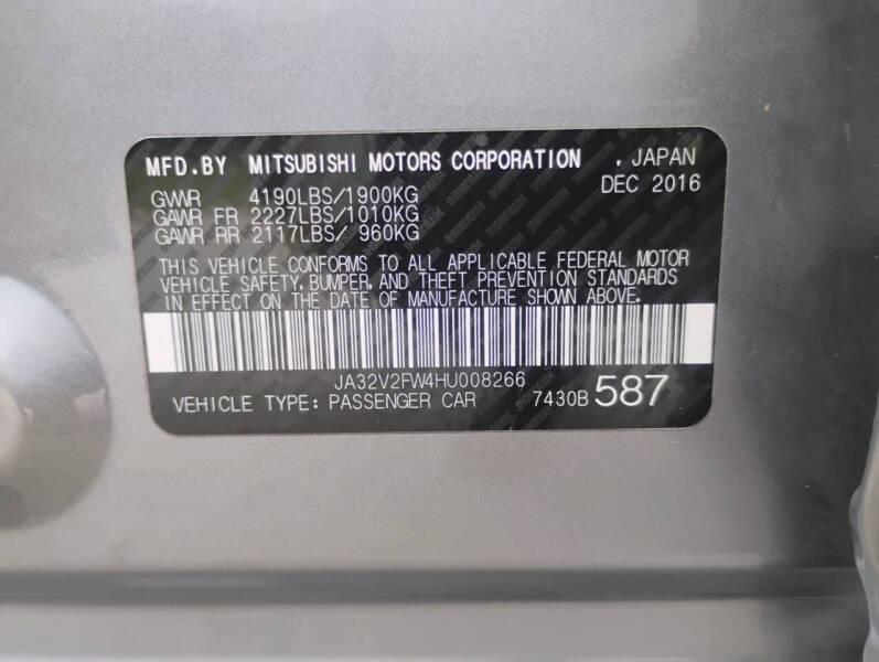 Mitsubishi Lancer SE AWD CVT 2017