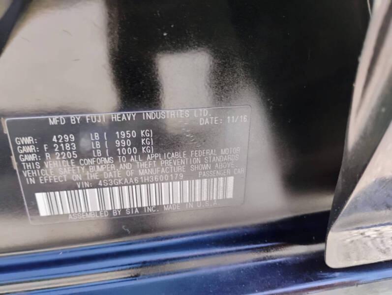 Subaru Impreza 2.0i 4-Door 2017