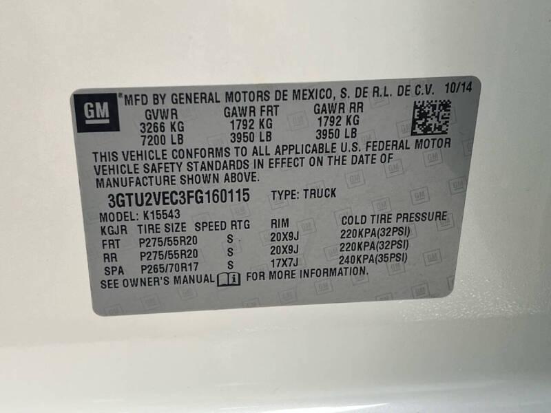 GMC Sierra 1500 SLT Crew Cab Short Box 4WD 2015