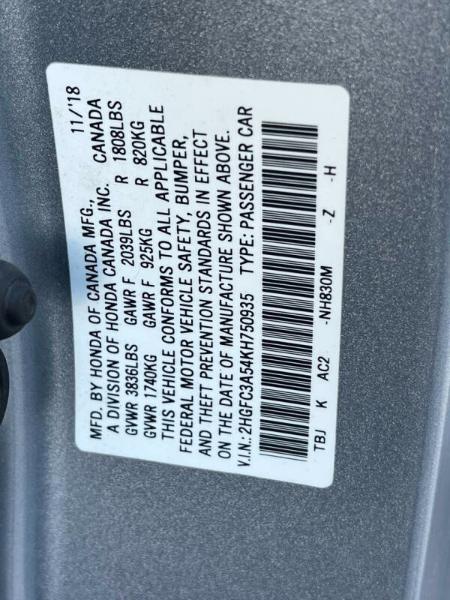 Honda Civic Si Coupe 6-Speed MT with Navigation 2019