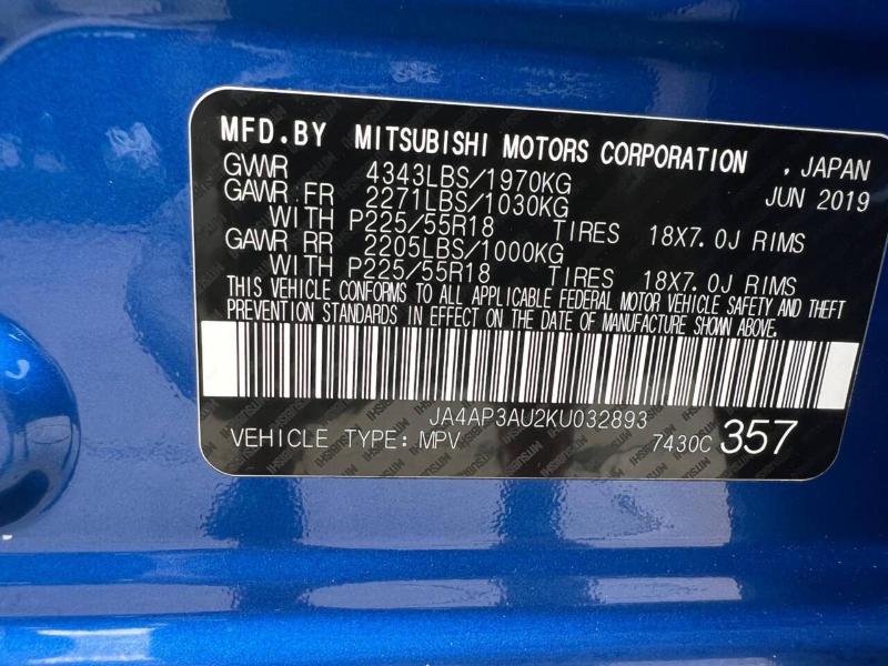 Mitsubishi Outlander Sport 2.0 ES 5M 2019