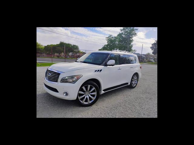 White 2013 INFINITI QX56 SUV / Crossover Four-Wheel Drive 7-Speed Automatic