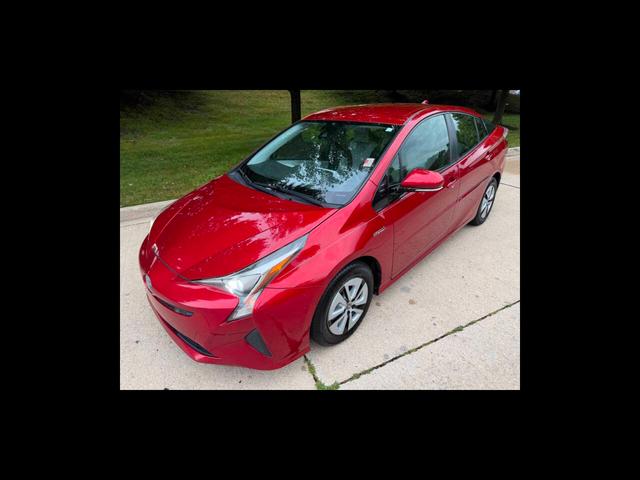 Red 2017 Toyota Prius Hatchback Front-Wheel Drive Automatic
