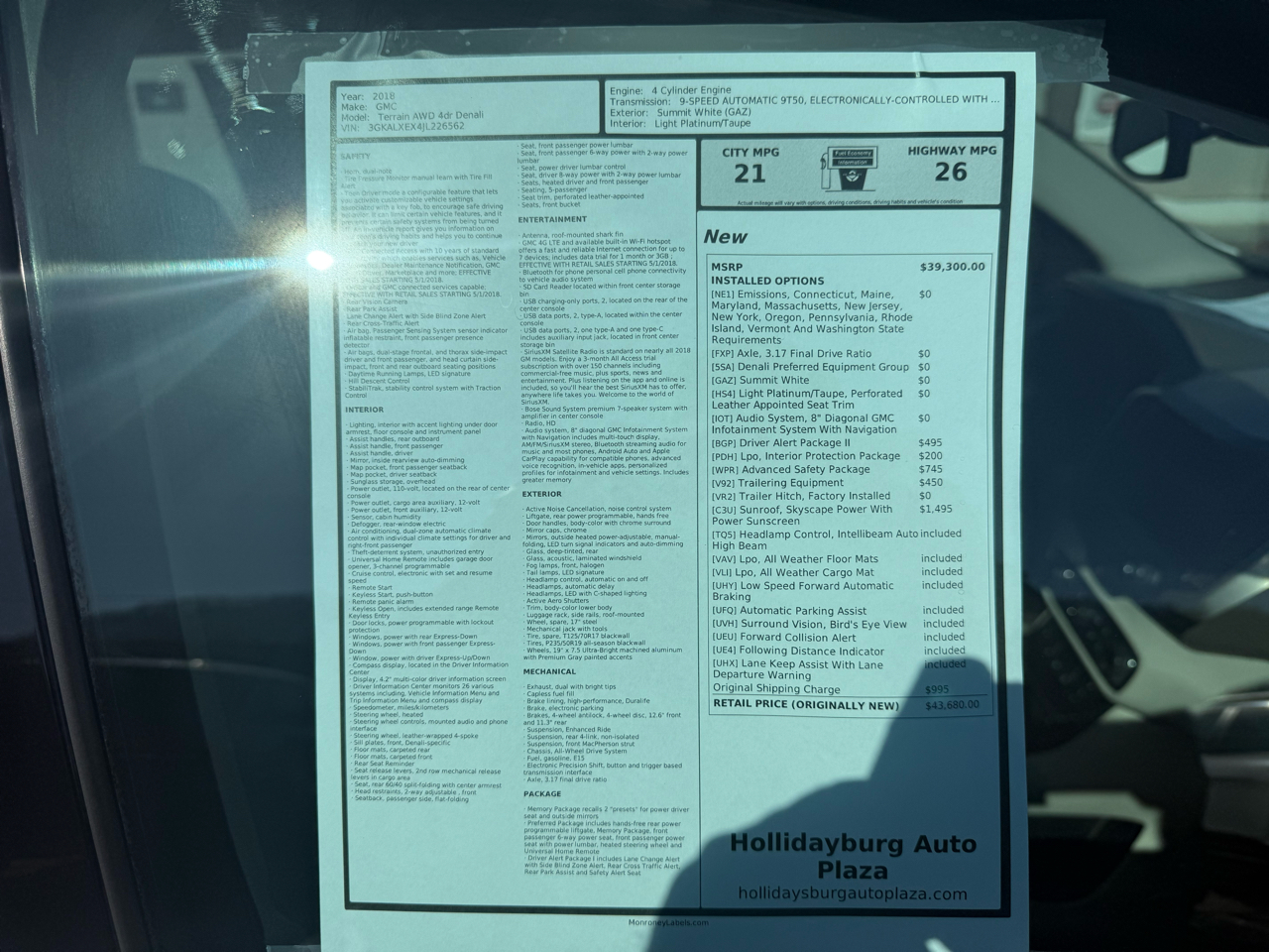 GMC Terrain Denali AWD 2018