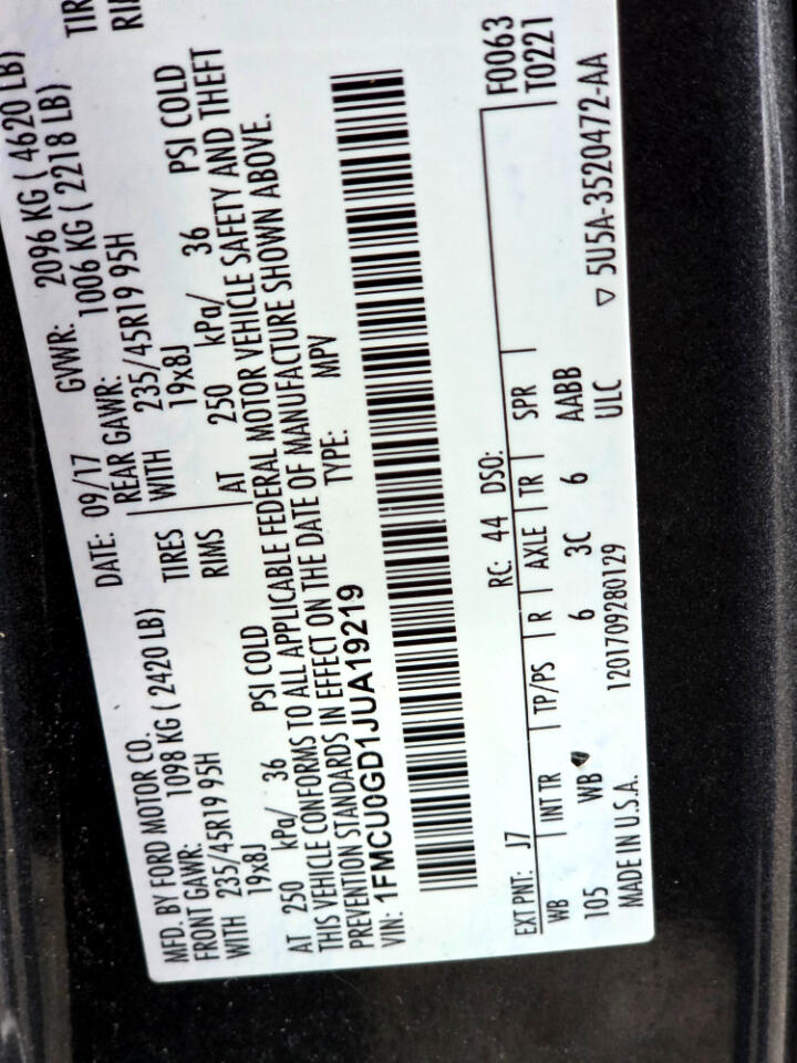 Ford Escape SE FWD 2018