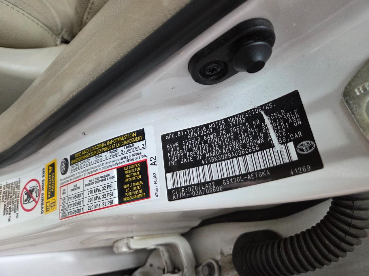 Toyota Avalon XLS 2010