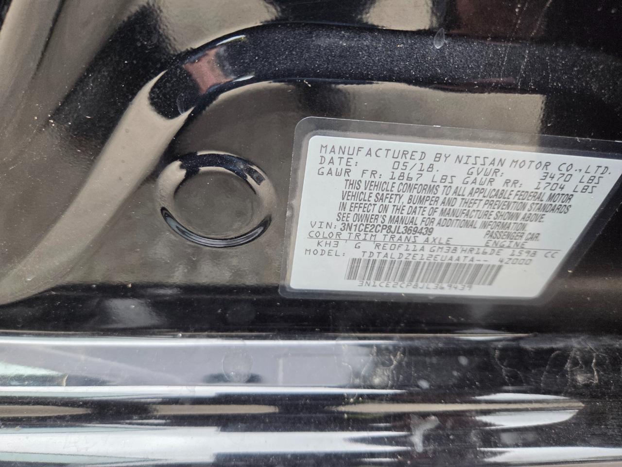 Nissan Versa Note SV 2018