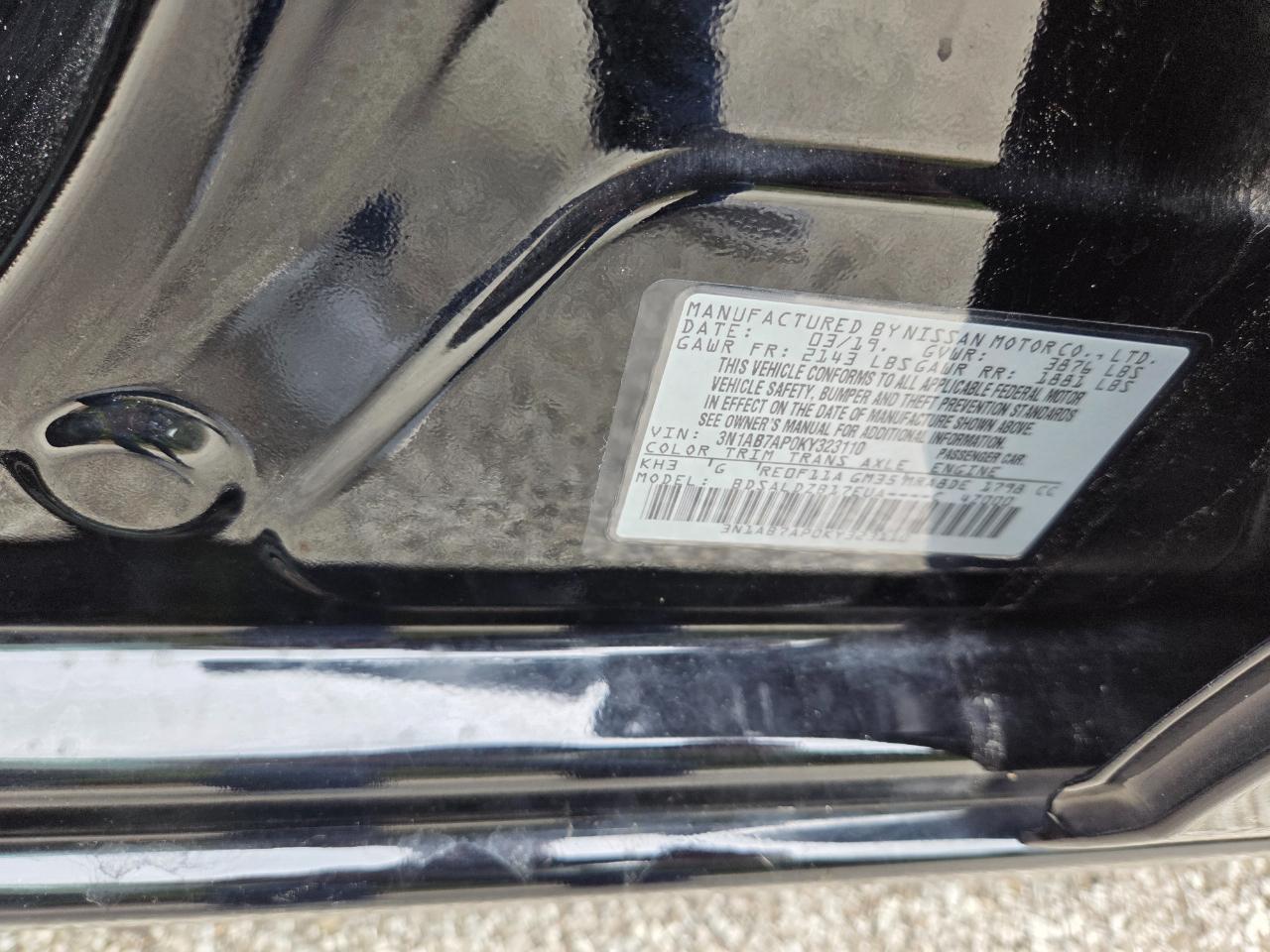 Nissan Sentra S CVT 2019