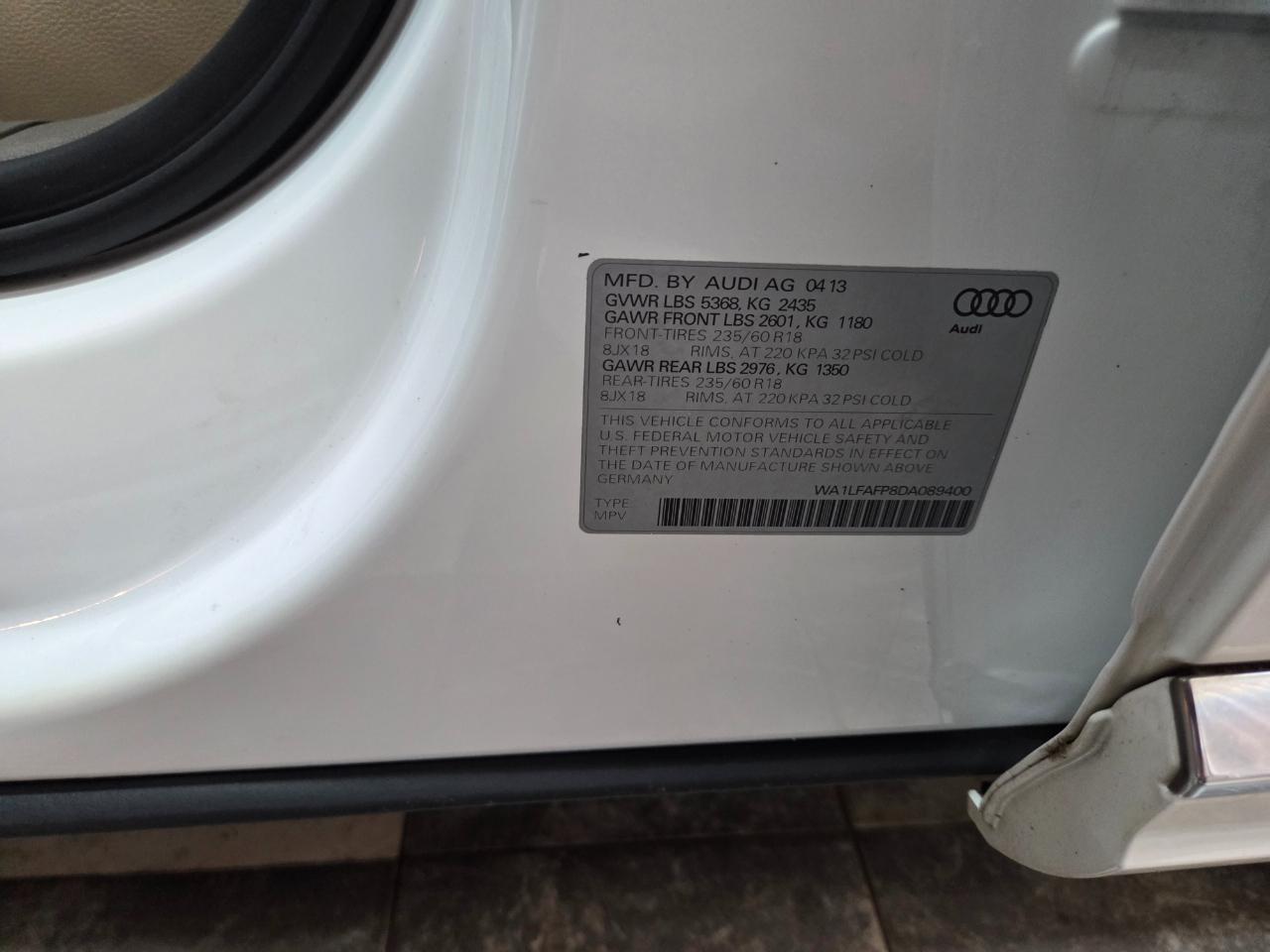 Audi Q5 2.0 quattro Premium 2013