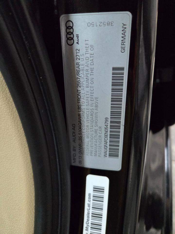Audi A6 2.0T Premium Sedan FrontTrak Multitronic 2014