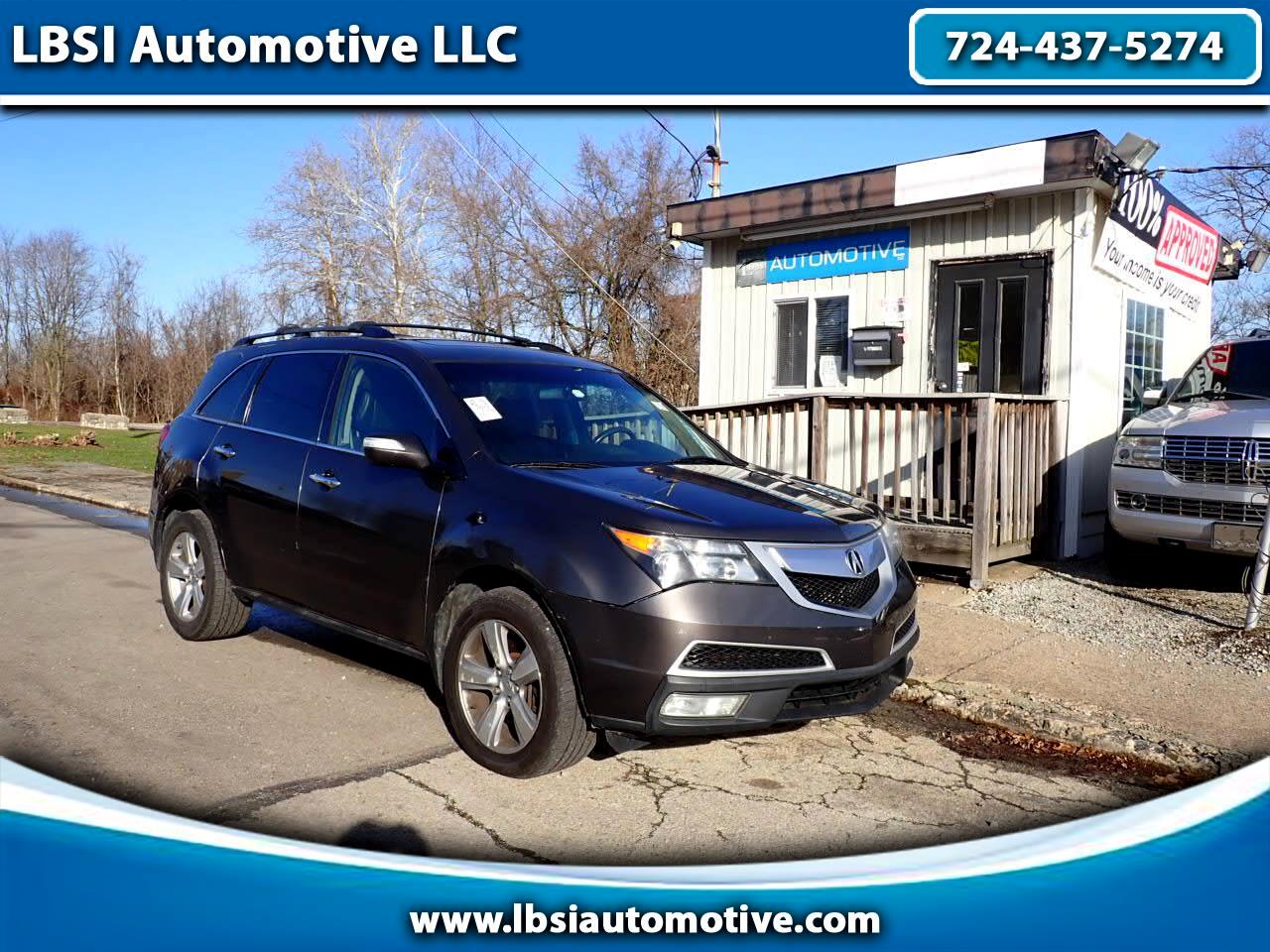 2012 Acura MDX 6-Spd AT w/Tech Package