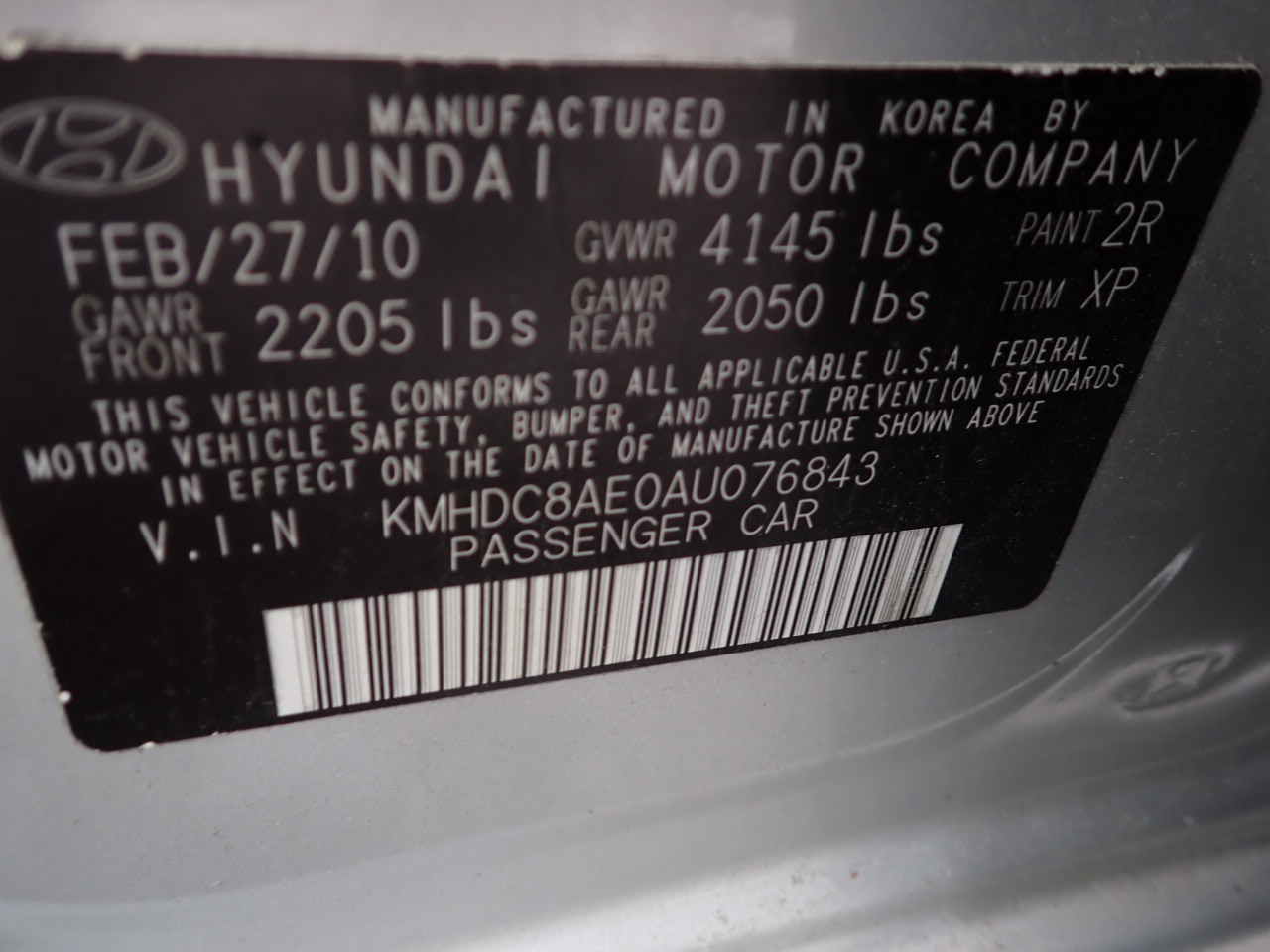 Hyundai Elantra Touring SE Manual 2010