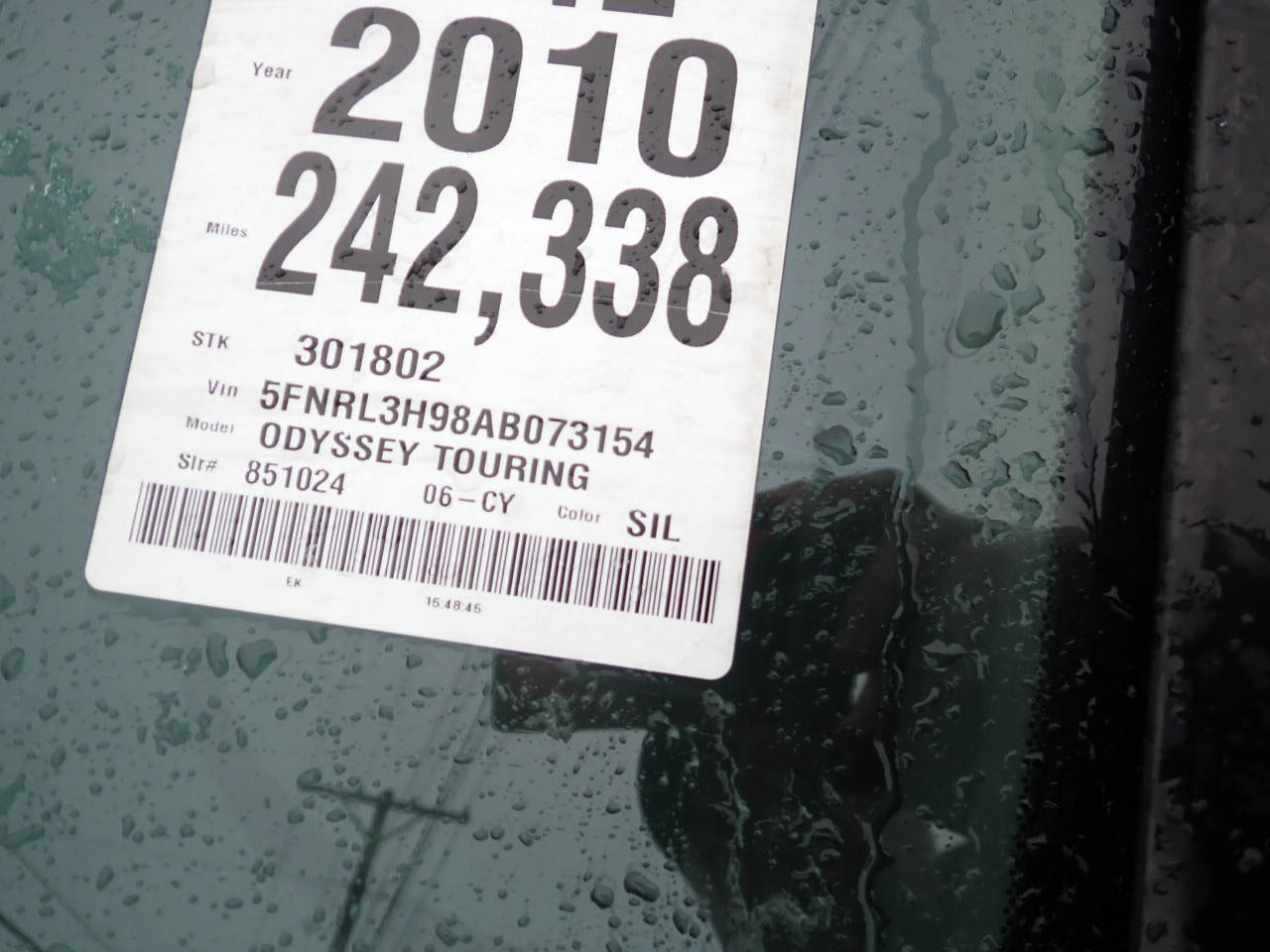 Honda Odyssey Touring 2010