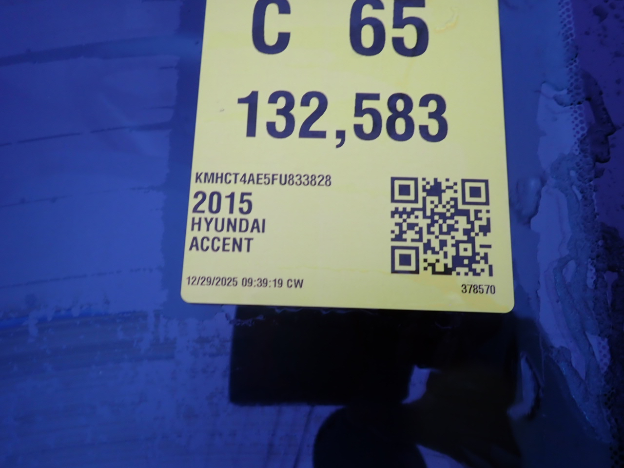 Hyundai Accent GLS 4-Door 6A 2015