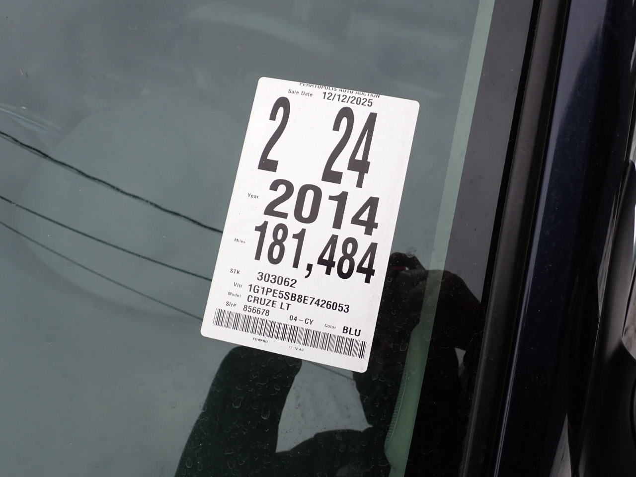 Chevrolet Cruze 2LT Auto 2014