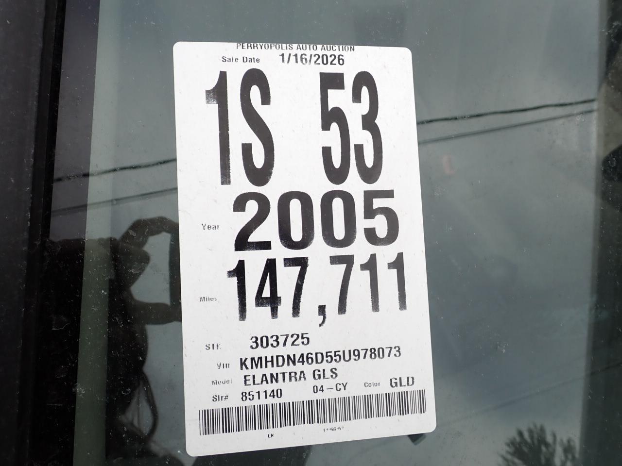 Hyundai Elantra GLS 4-Door 2005