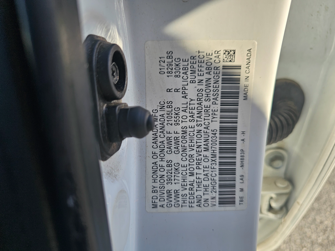 Honda Civic EX Sedan CVT 2021