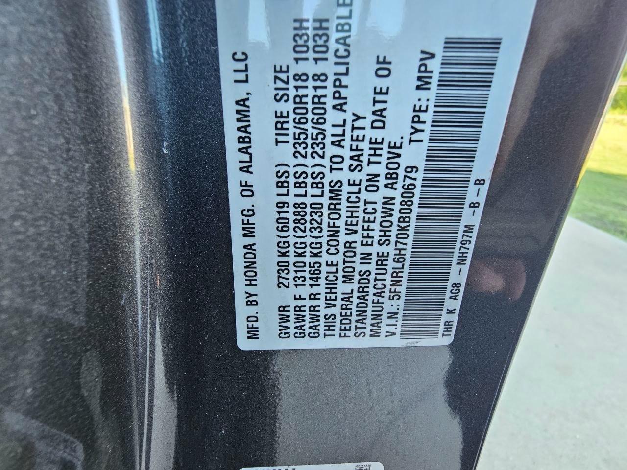 Honda Odyssey EX-L 2019
