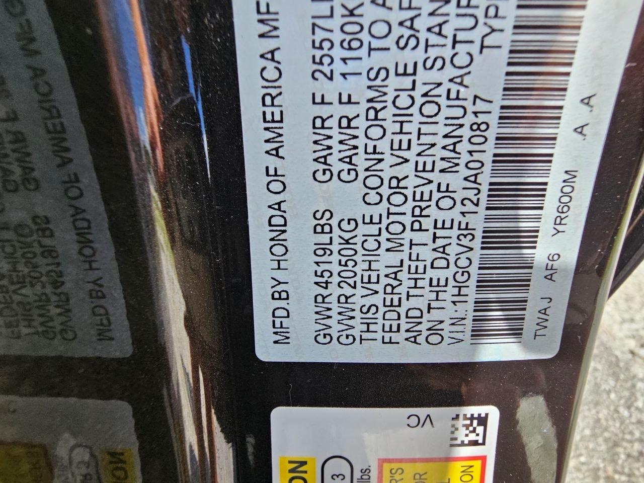 Honda Accord Hybrid Base 2018