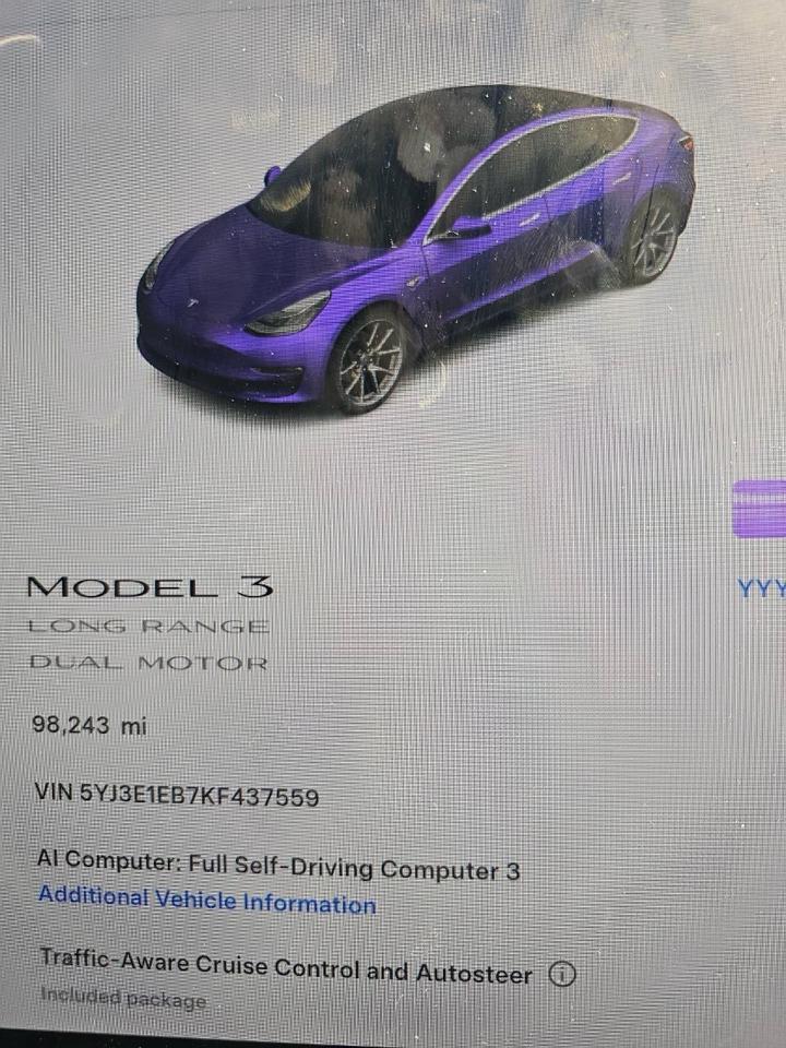 Tesla Model 3 Long Range 2019
