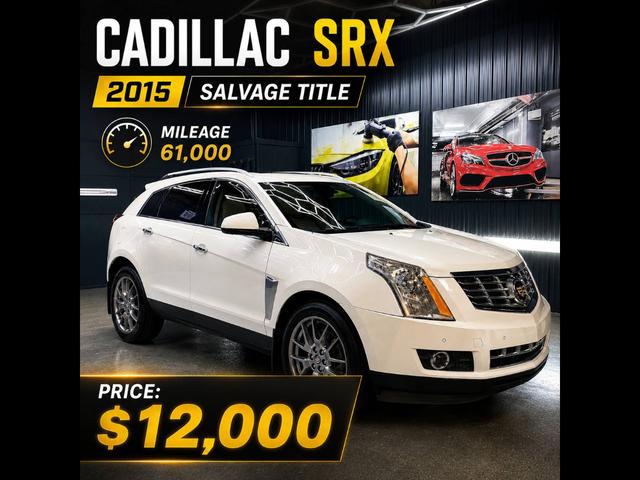 White 2015 Cadillac SRX SUV / Crossover Front-Wheel Drive 6-Speed Automatic