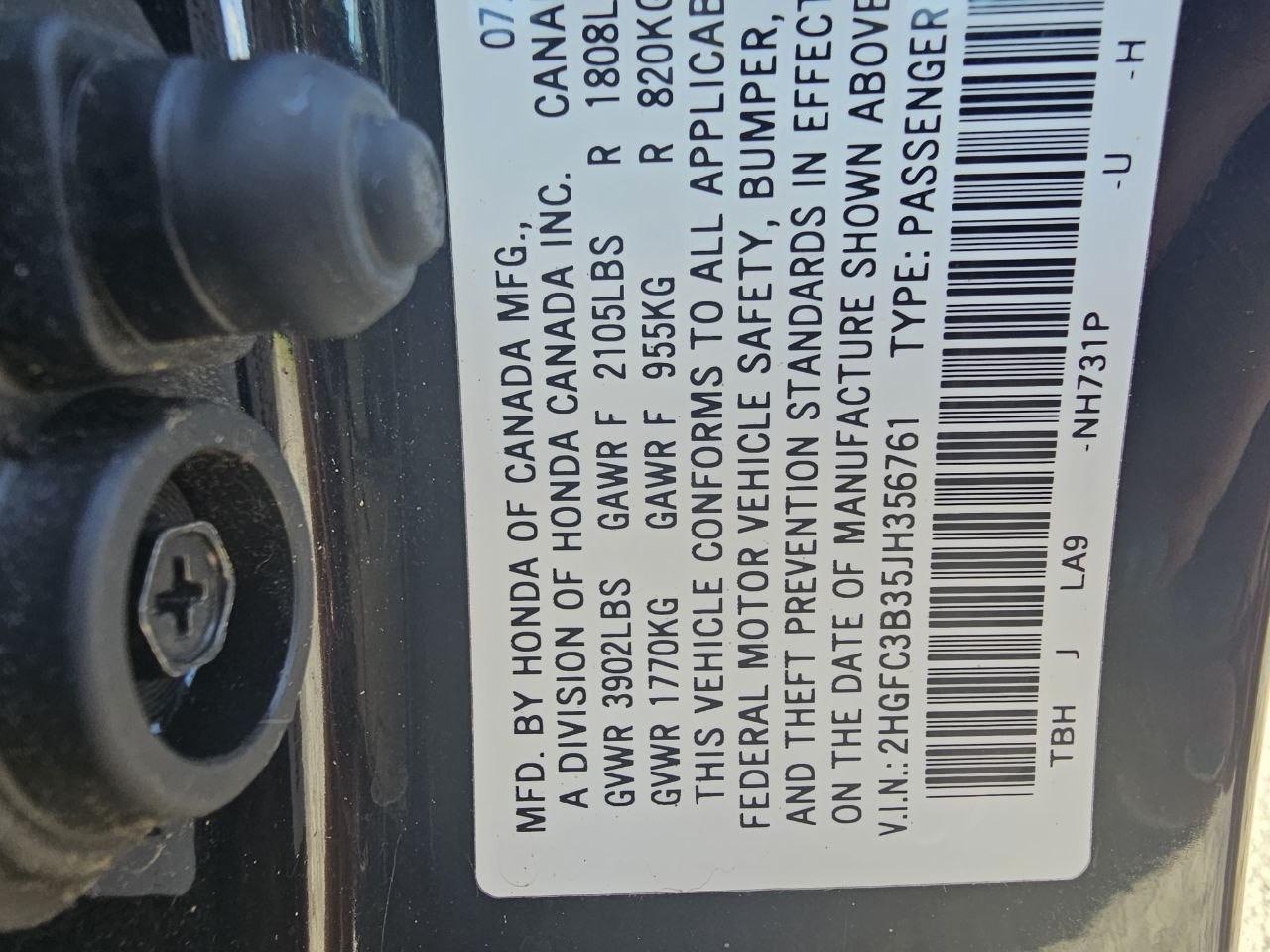 Honda Civic EX-T Coupe CVT 2018