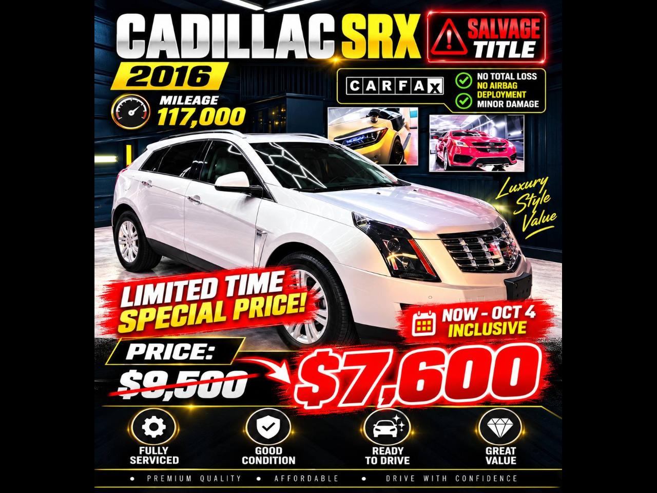 Cadillac SRX Luxury Collection FWD 2016