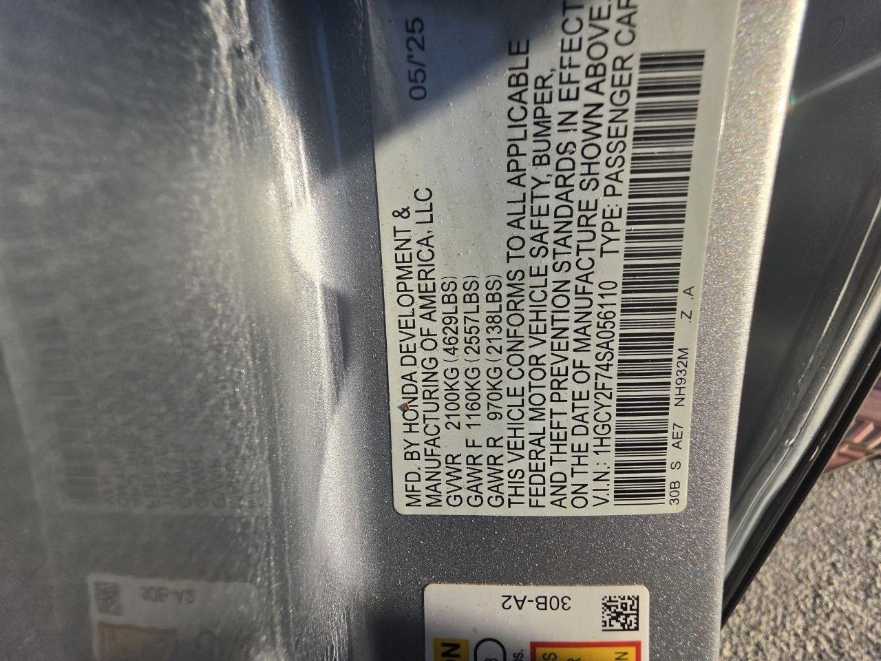 Honda Accord Hybrid Sport 4D Sedan 2025