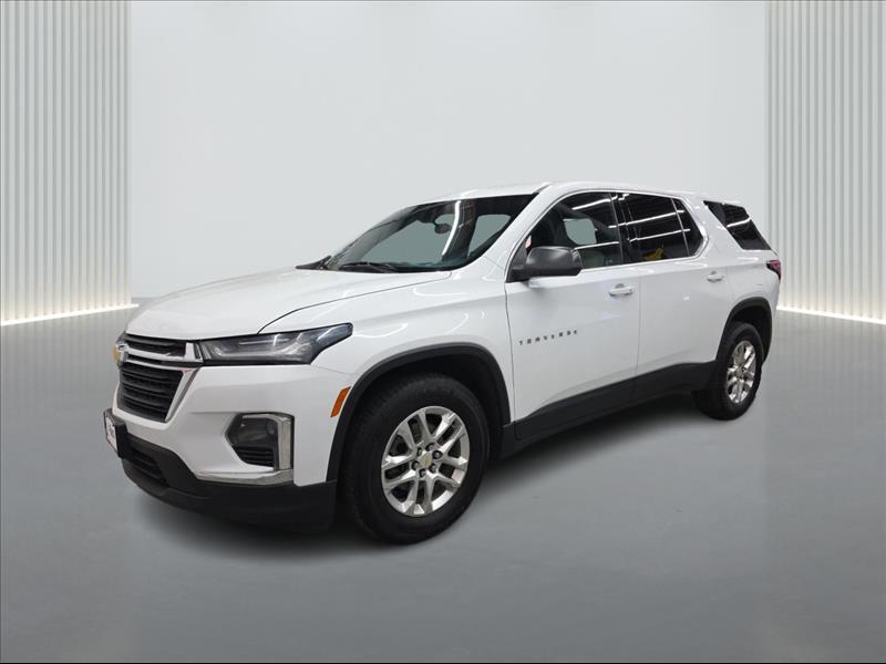 White 2023 Chevrolet Traverse LS AWD SUV / Crossover Four-Wheel Drive Automatic