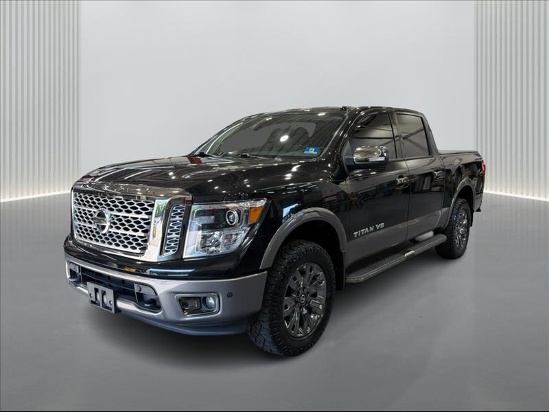 Black 2018 Nissan Titan Pickup Truck Four-Wheel Drive Automatic