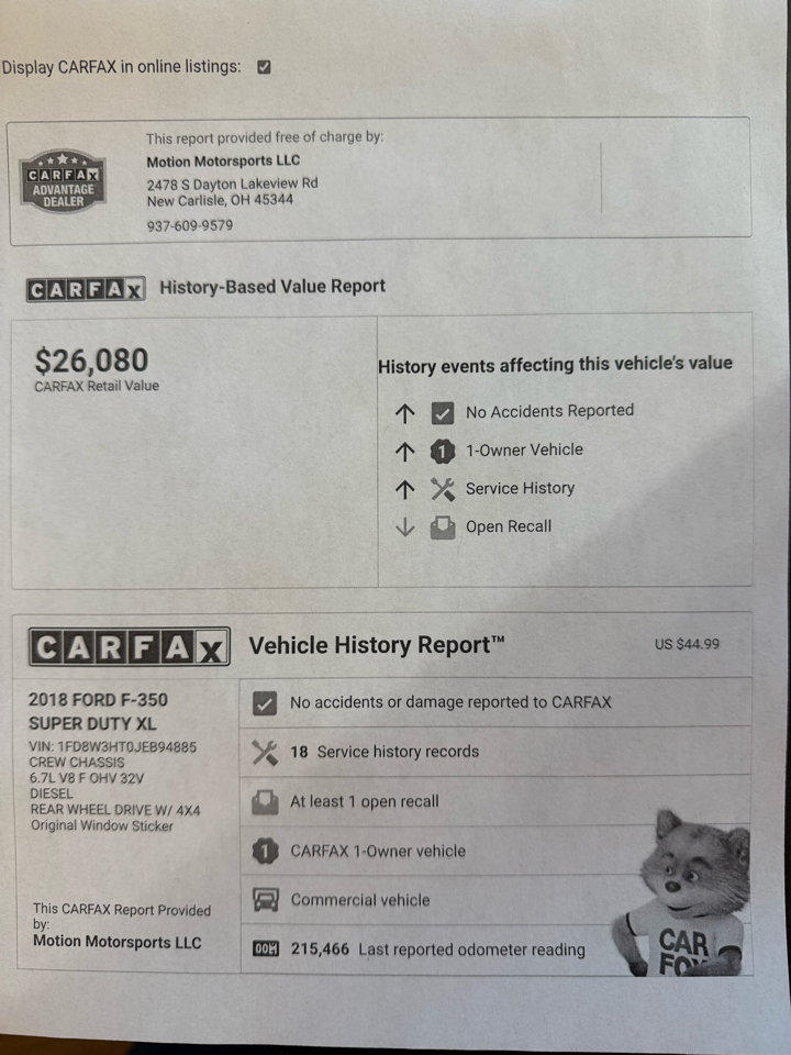 GMC Sierra 3500HD Base Long Box 4WD 2018