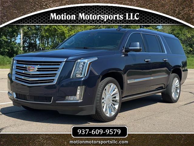 Blue 2018 Cadillac Escalade ESV SUV / Crossover Four-Wheel Drive Automatic