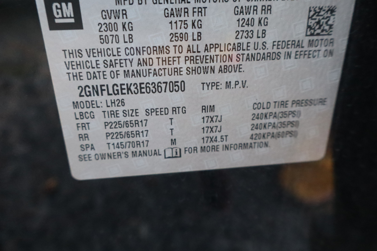 Chevrolet Equinox 2LT AWD 2014