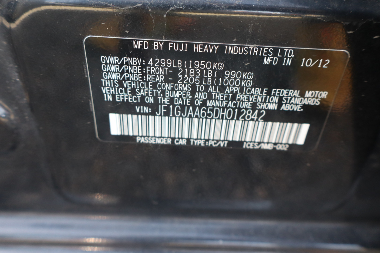 Subaru Impreza Base 4-Door 2013