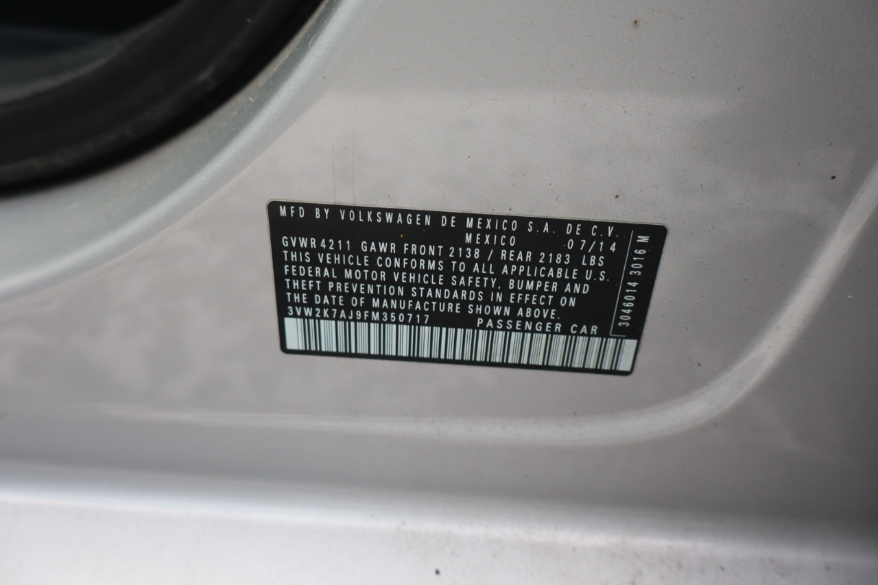 Volkswagen Jetta S 6A 2015