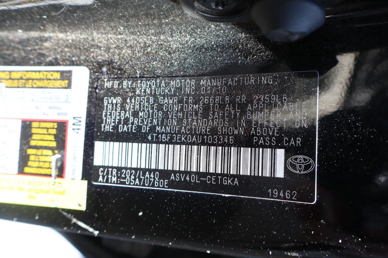 Toyota Camry SE 6-Spd MT 2010
